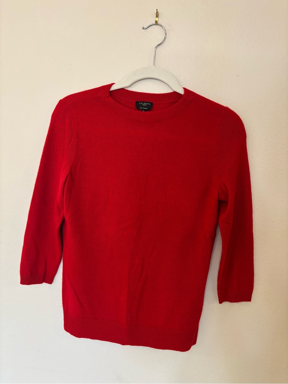 Talbots Red Crewneck Sweater